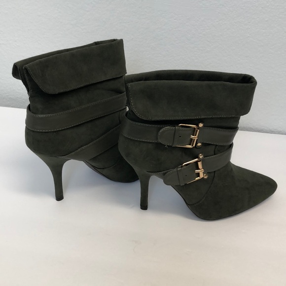 SOLD Rampage faux suede booties ankle boots heels - Picture 5 of 8